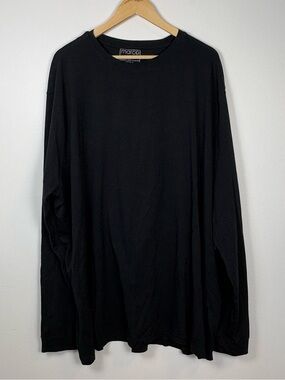 Marco Men’s Crew Neck Long Sleeve Shirts Set of 2 Black & Gray Size 4XB
